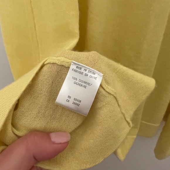 Theory Cashmere swing tank top, yellow size L - Picture 2 of 5